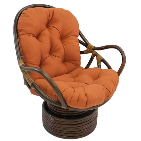 International Caravan Swivel Rocker with Twill Cushion, Spice 3310-TW-SP